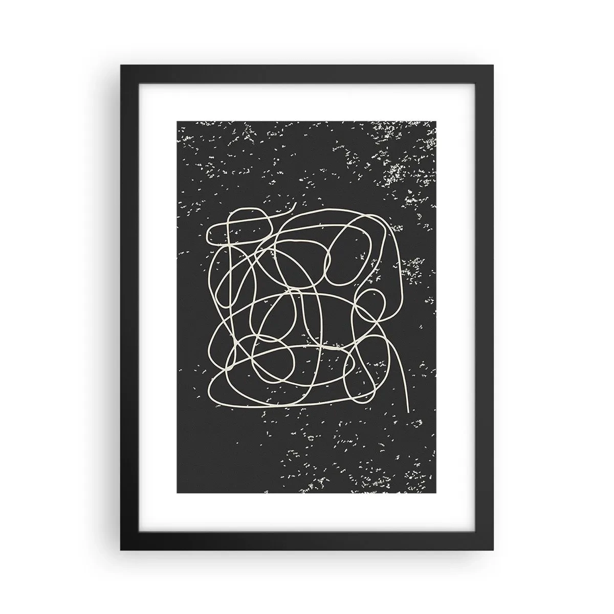 Poster in einem schwarzem Rahmen - Wandernde, umherschweifende Gedanken - 30x40 cm