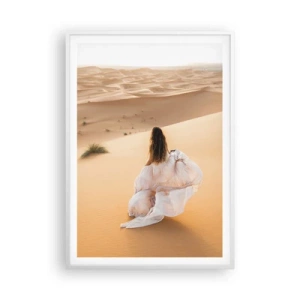 Poster in einem weißen Rahmen - Flucht in die Freiheit - 70x100 cm