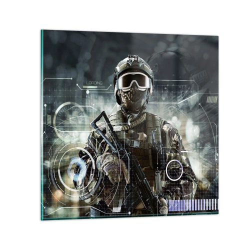 Glasbild - Bild auf glas - Macht zu Macht - 70x70 cm