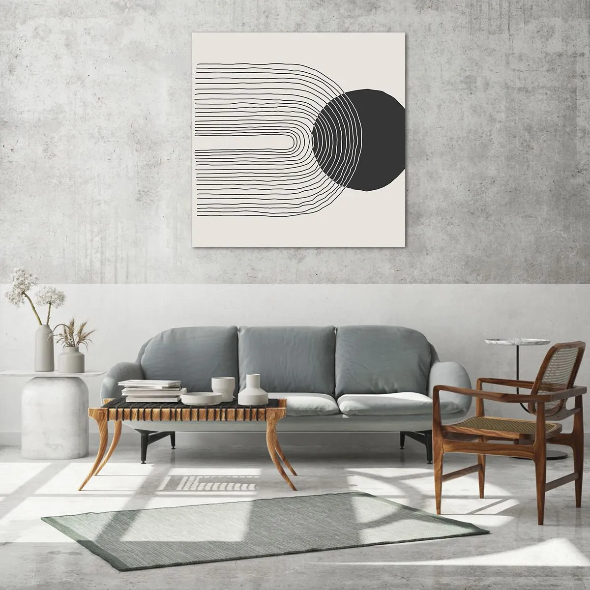 Glasbild - Bild auf glas - Zittern und Vertrauen - 70x70 cm