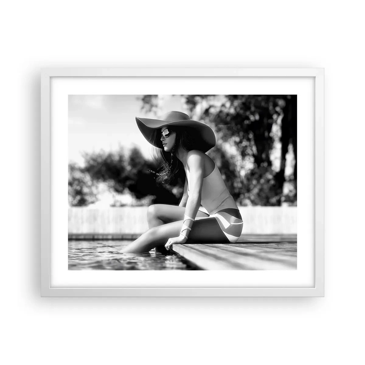 Poster in einem weißen Rahmen - Sommertraum - 50x40 cm