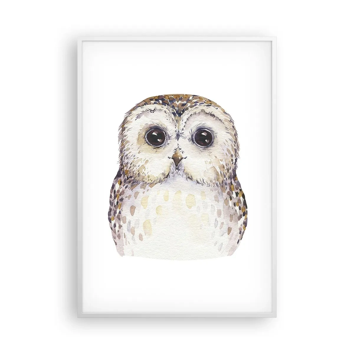 Poster in einem weißen Rahmen - Schau mir in die Augen - 70x100 cm