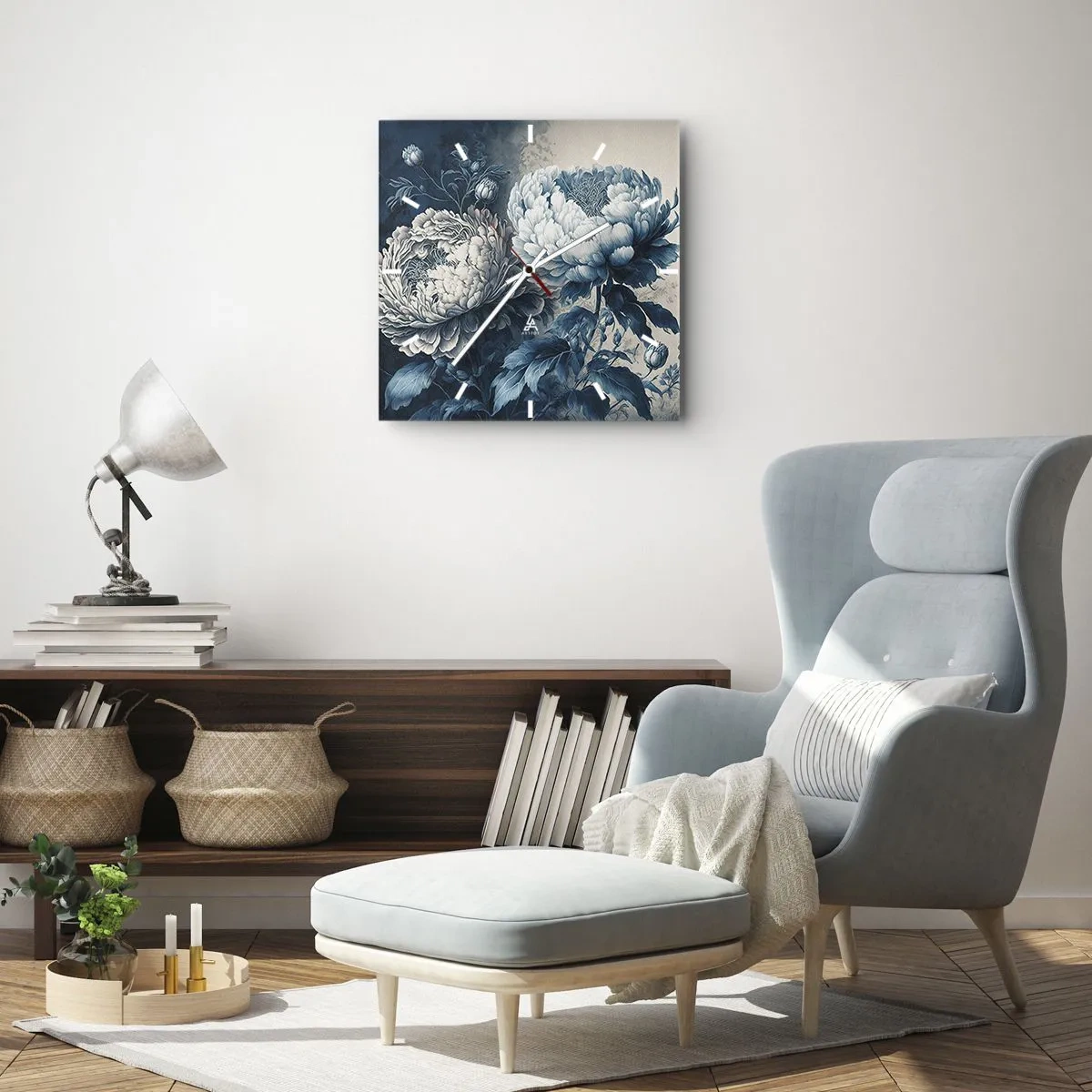 Wanduhr - Glasuhr - Passendes Paar - 40x40 cm