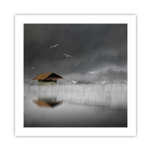 Poster - Schutz vor Regen - 50x50 cm