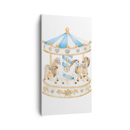 Bild auf Leinwand - Leinwandbild - Süße Kindheit - 45x80 cm