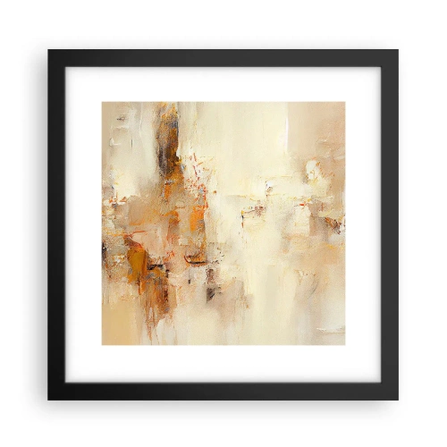 Poster in einem schwarzem Rahmen - Seele aus Bernstein - 30x30 cm