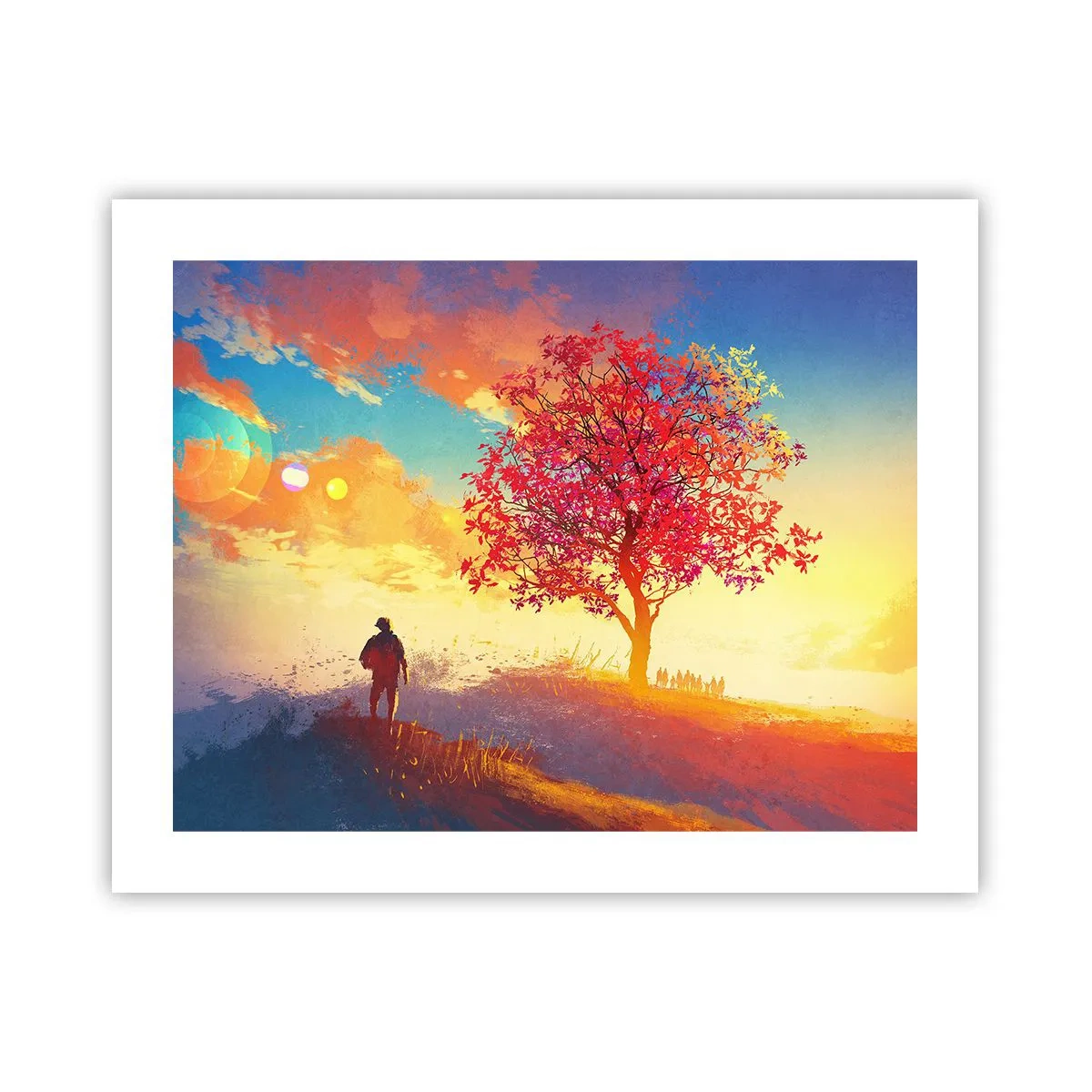 Poster - Pilger am Ziel - 50x40 cm