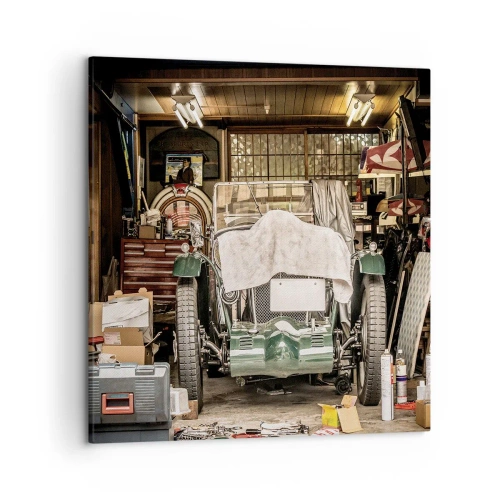 Bild auf Leinwand - Leinwandbild - Zurück in die Vergangenheit - 50x50 cm