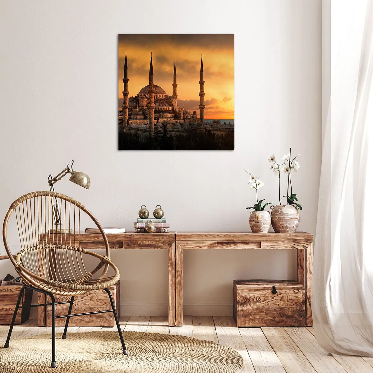 Bild auf Leinwand - Leinwandbild - Gott ist großartig - 30x30 cm