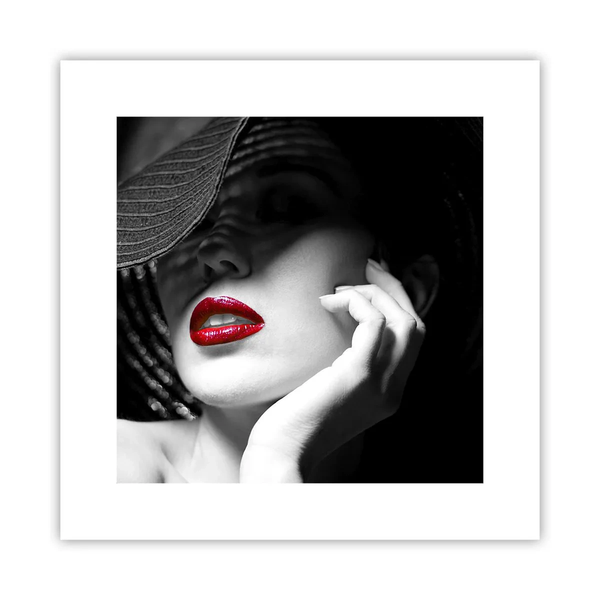 Poster - Eine Studie in Scharlachrot - 30x30 cm