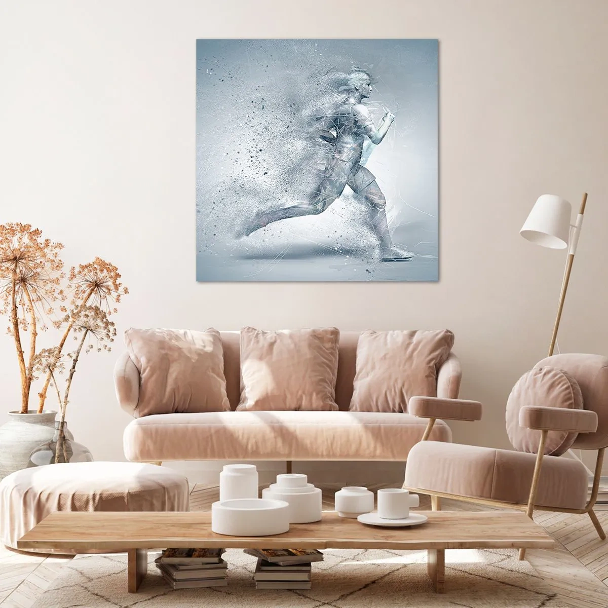 Bild auf Leinwand - Leinwandbild - Kristallklare Energie - 70x70 cm