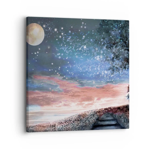 Bild auf Leinwand - Leinwandbild - Ein sternenklares Spektakel - 30x30 cm