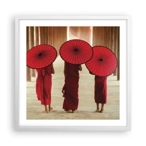 Poster in einem weißen Rahmen - Auf dem Weg ins Reine Land - 50x50 cm