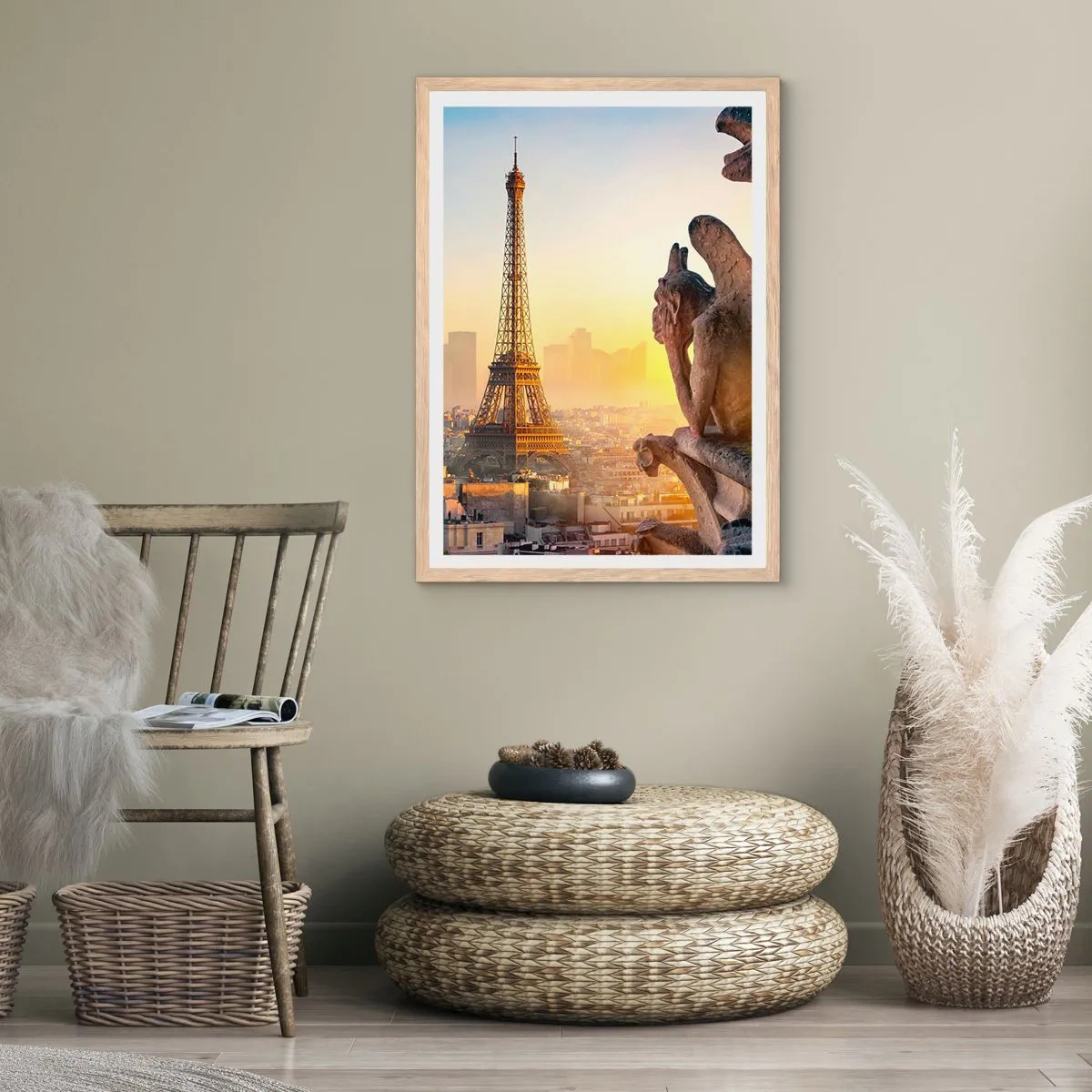 Poster in einem Rahmen aus heller Eiche - Vieles hat sich geändert ... - 30x40 cm