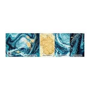 Fototapetenmuster Standard Eco - Blauer Wirbel - Abstraktion, Stück, Modernes Muster - 100x30 cm