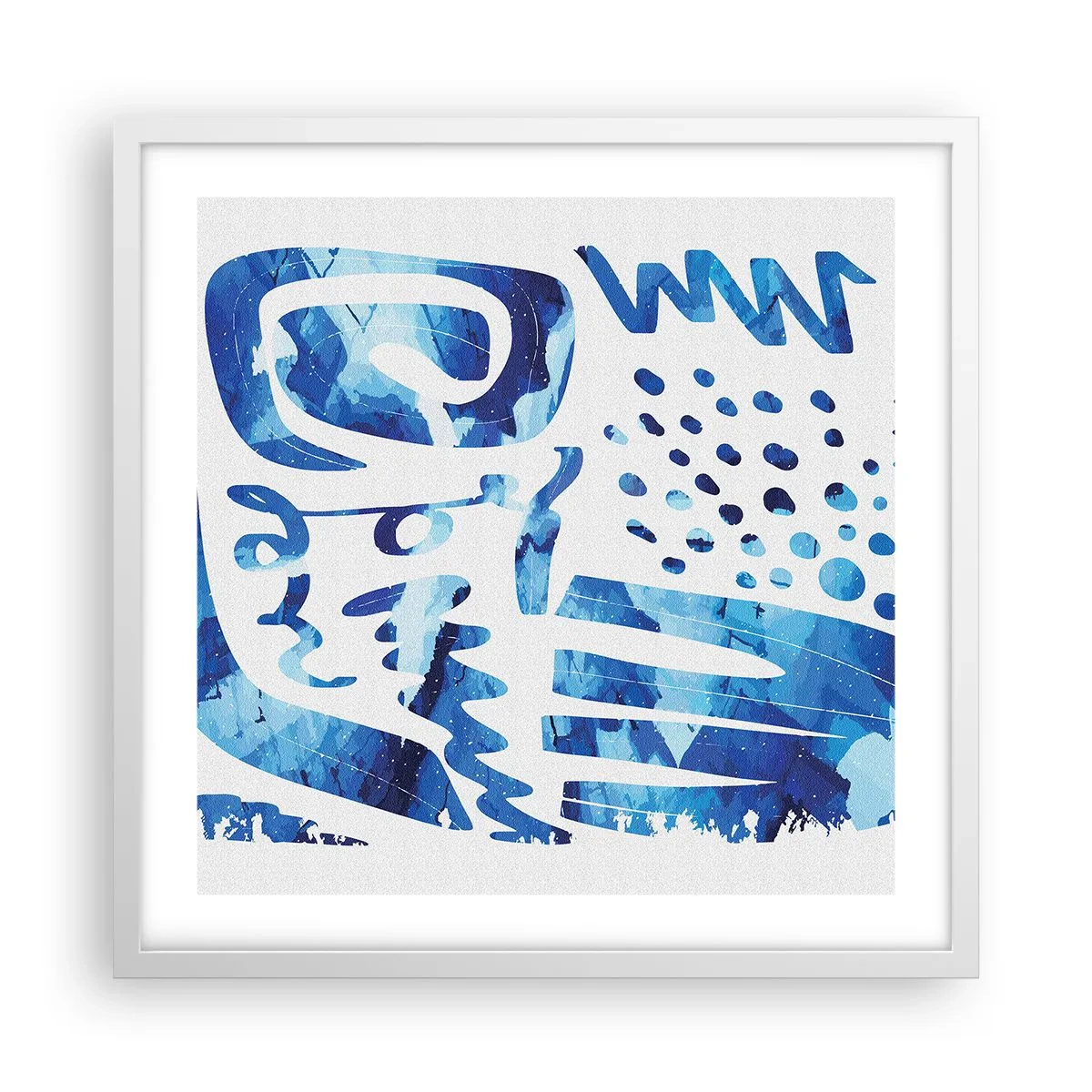 Poster in einem weißen Rahmen - Zurück zu den Wurzeln - 50x50 cm