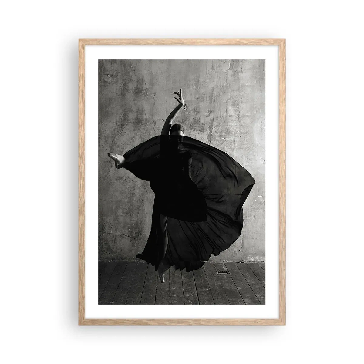 Poster in einem Rahmen aus heller Eiche - Leidenschaftlicher Gürtel - 50x70 cm
