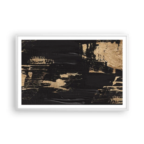 Poster in einem weißen Rahmen - Spur einer Berührung - 91x61 cm