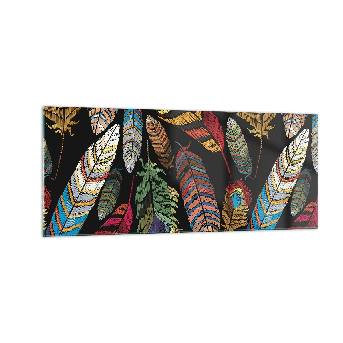 Glasbild - Bild auf glas - Der Vogelkarneval - 100x40 cm