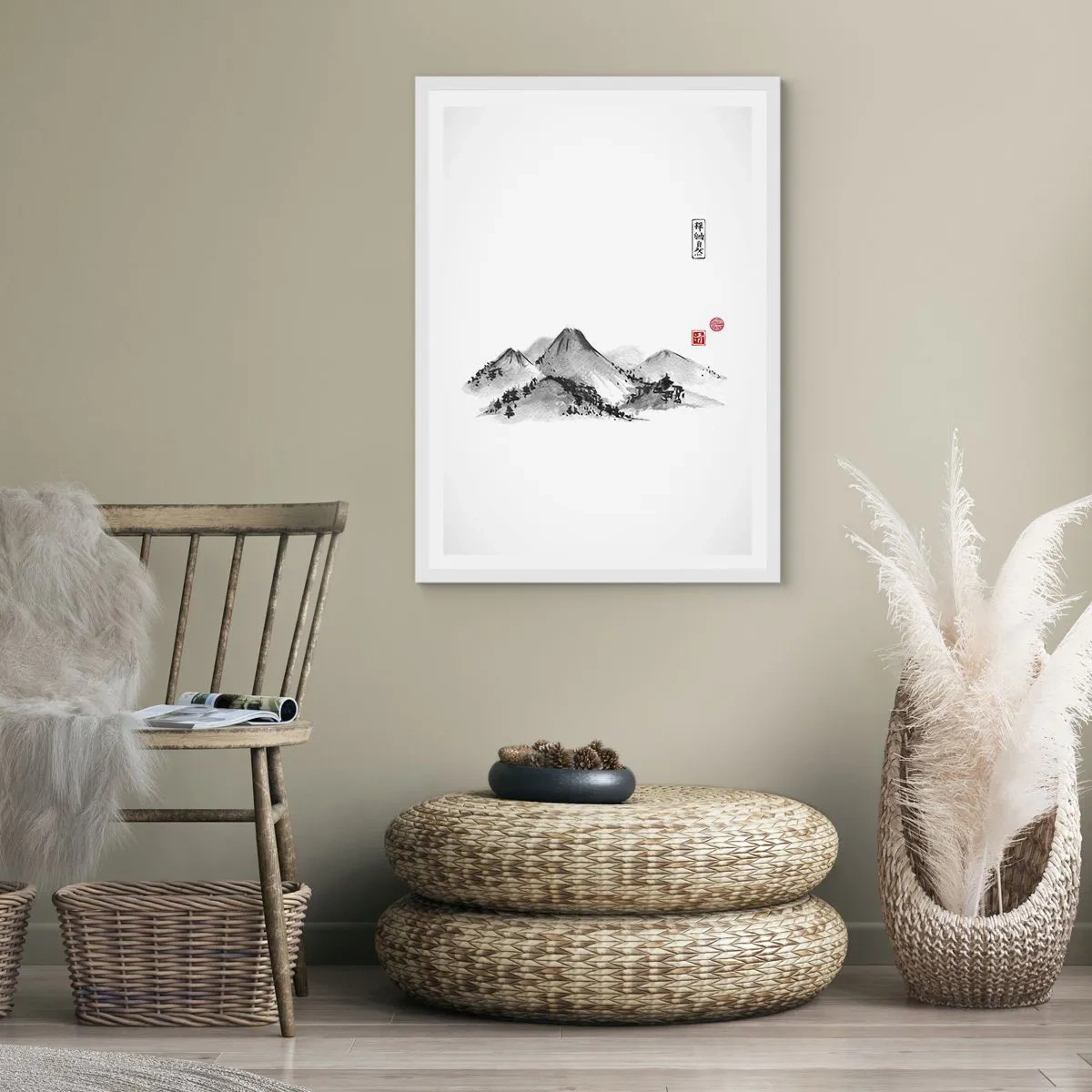 Poster in einem weißen Rahmen - Unendliche Fernen - 61x91 cm