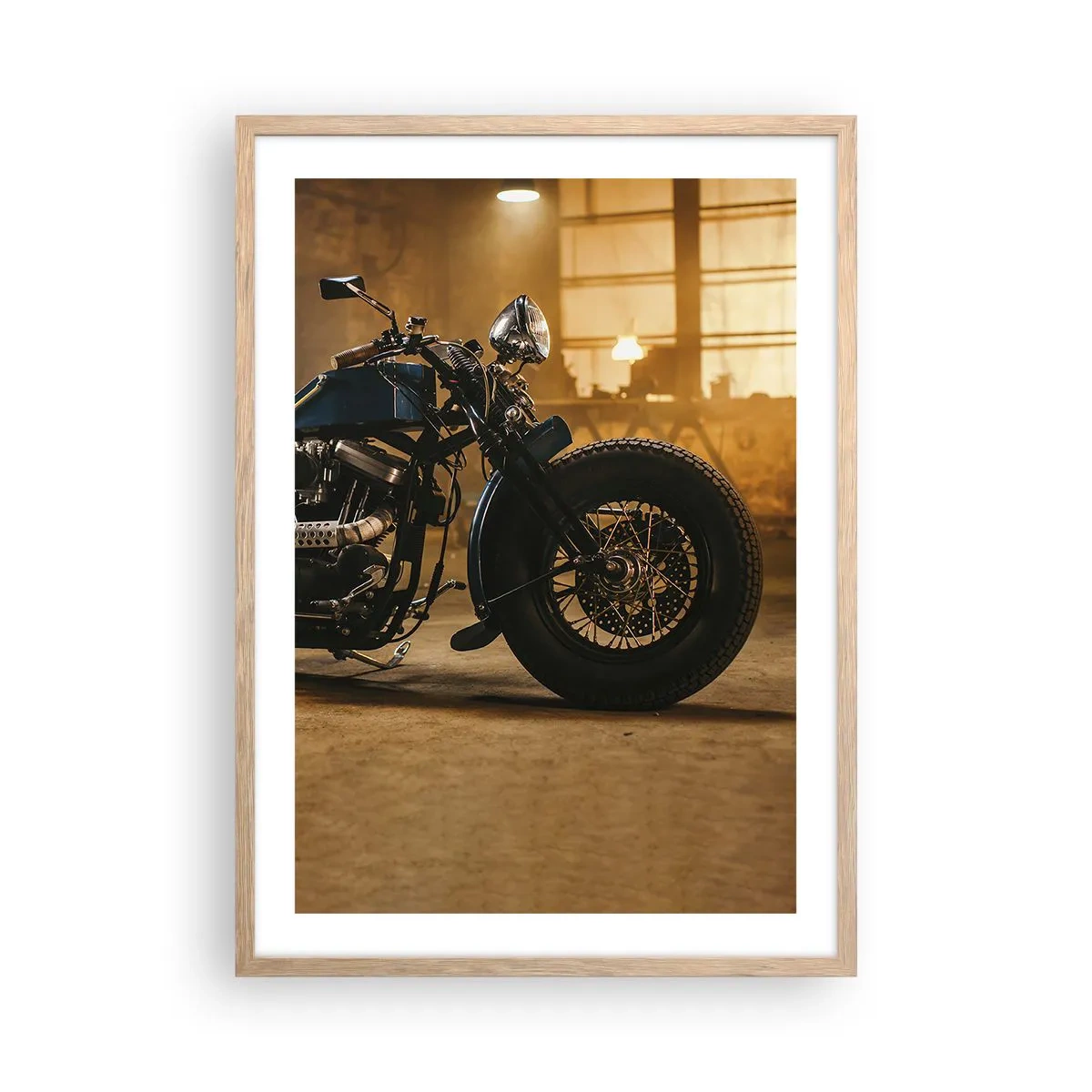 Poster in einem Rahmen aus heller Eiche - Ich kann alles - 50x70 cm