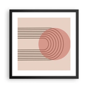 Poster in einem schwarzem Rahmen - Unwiderstehliche Anziehungskraft - 40x40 cm