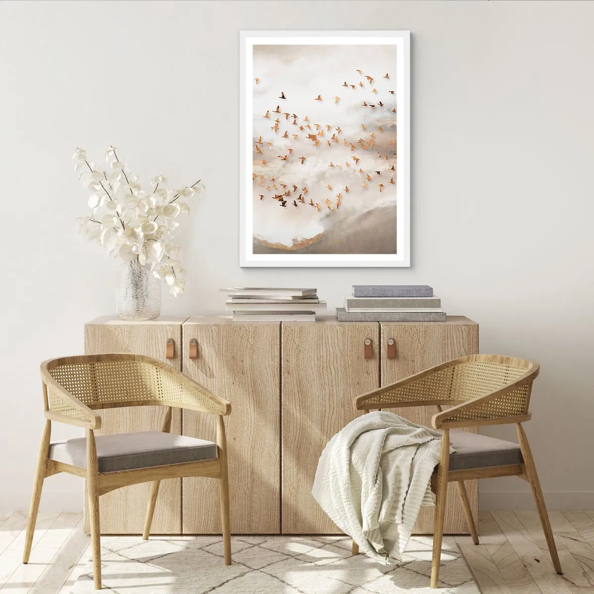 Poster in einem weißen Rahmen - Es ist schon die Zeit… - 70x100 cm