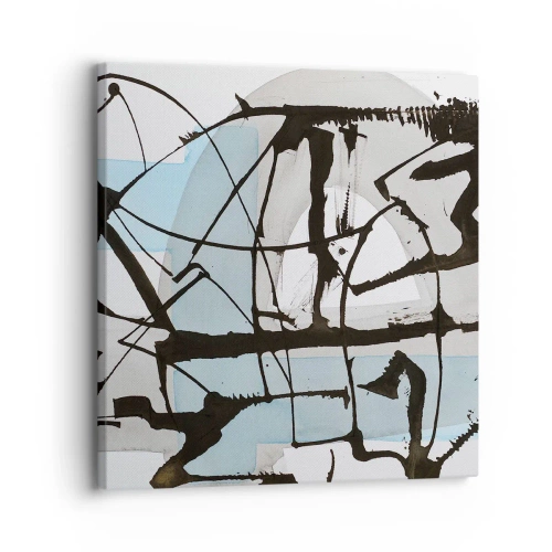 Bild auf Leinwand - Leinwandbild - Trotzdem blau - 30x30 cm