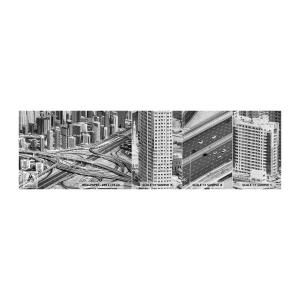 Fototapeten Muster Premium Canvas - Dubai - die unmögliche Stadt - Stadt, Die Architektur, Metropole - 100x30 cm