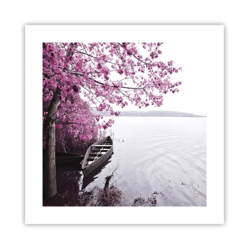 Poster - In rosa Stille - 40x40 cm