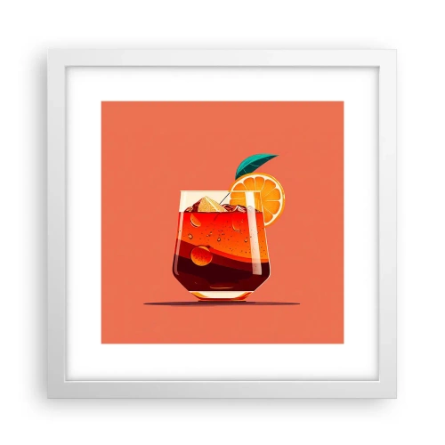 Poster in einem weißen Rahmen - Sommerliche Erfrischung - 30x30 cm