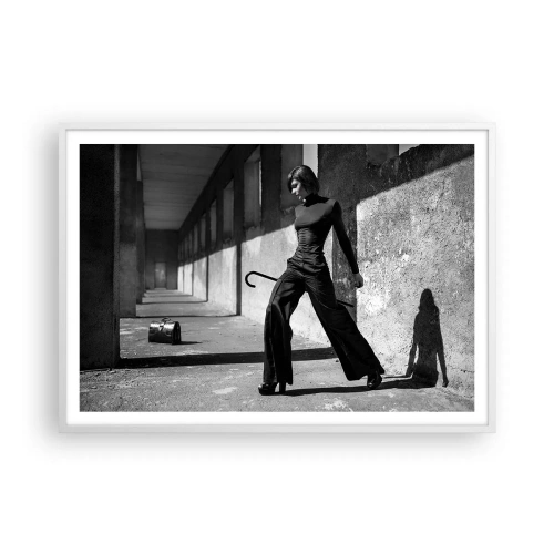 Poster in einem weißen Rahmen - Urbane Eleganz - 100x70 cm