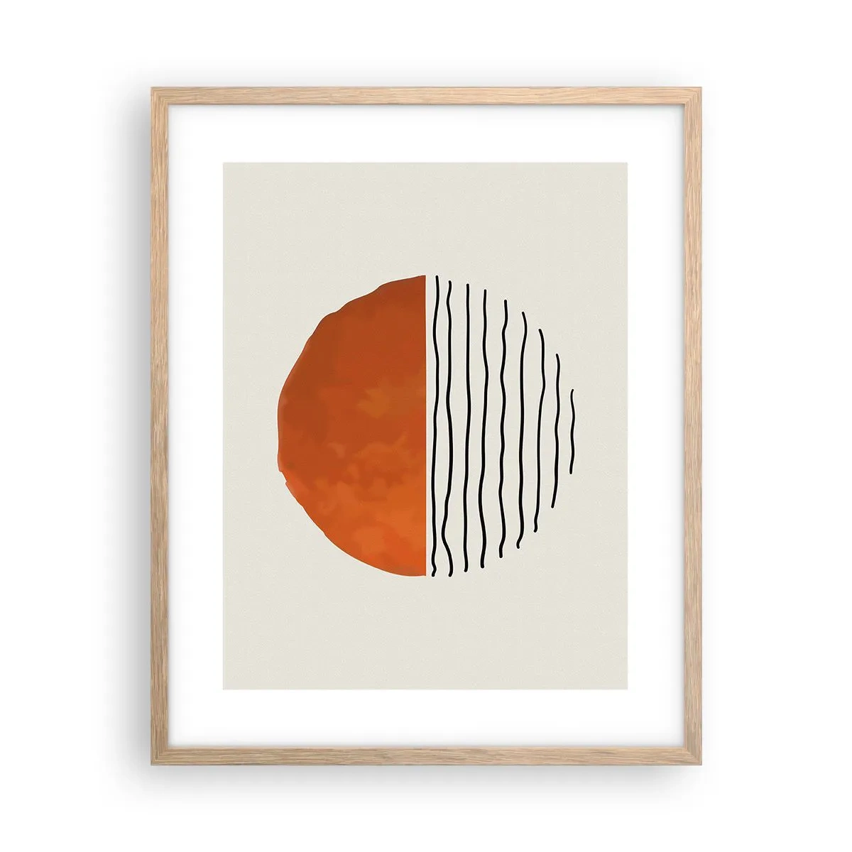 Poster in einem Rahmen aus heller Eiche - Im japanischen Klima - 40x50 cm