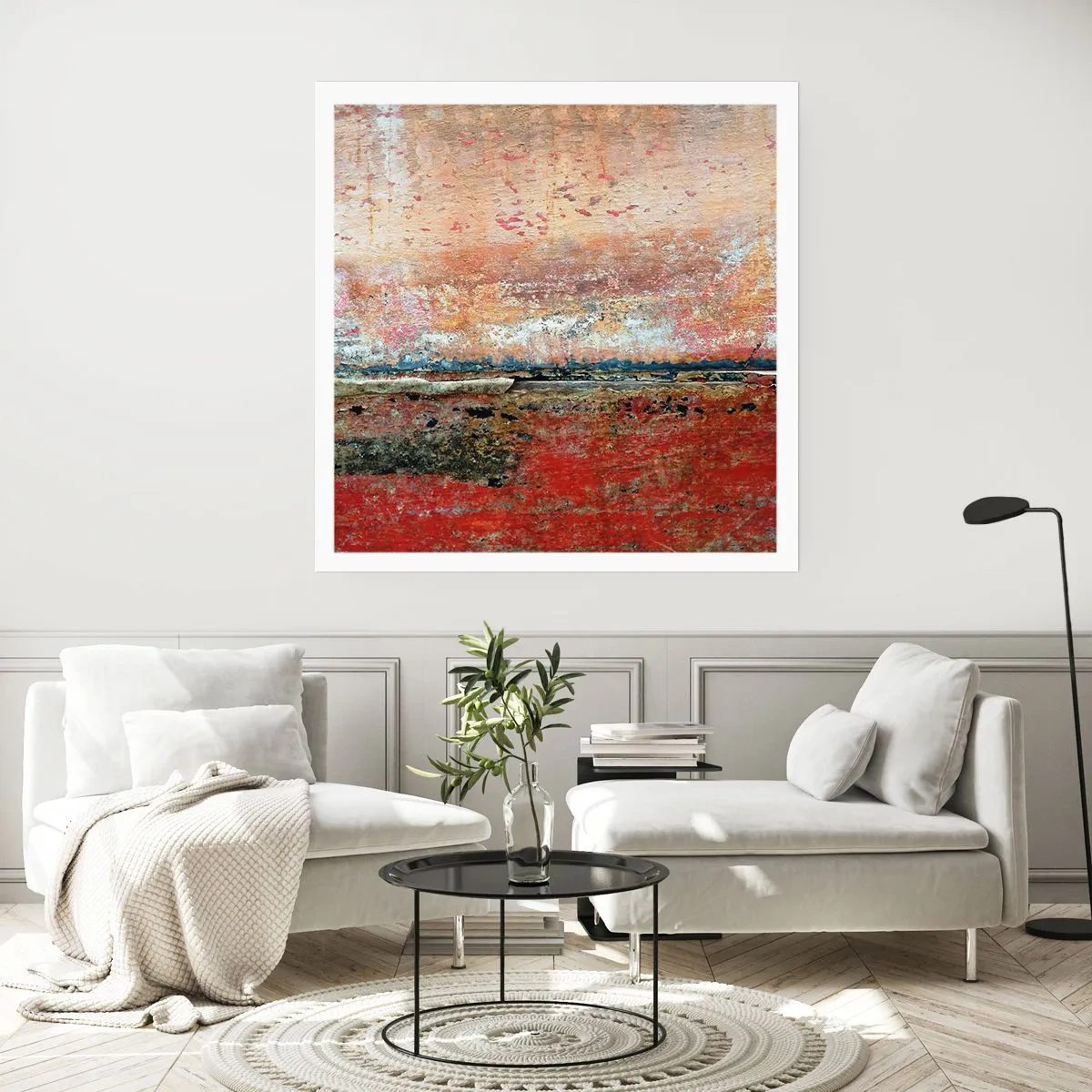 Poster - Vielleicht liegt es am Meer - 50x50 cm