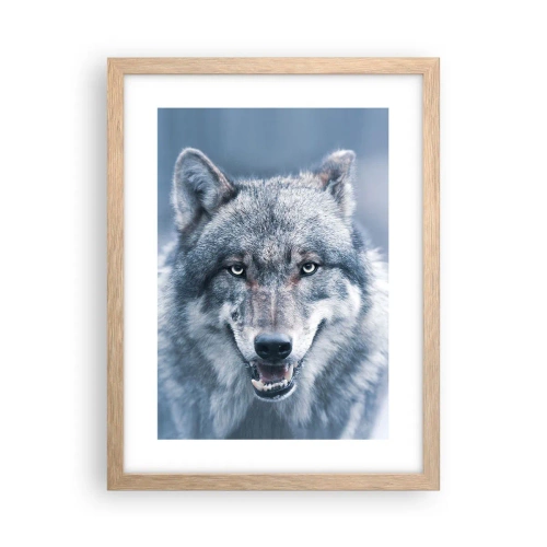 Poster in einem Rahmen aus heller Eiche - Werden Sie die Herausforderung annehmen? - 30x40 cm