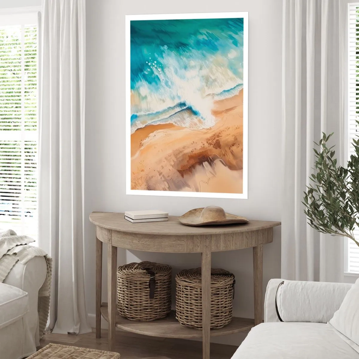 Poster - Zurückkehrende Welle - 70x100 cm