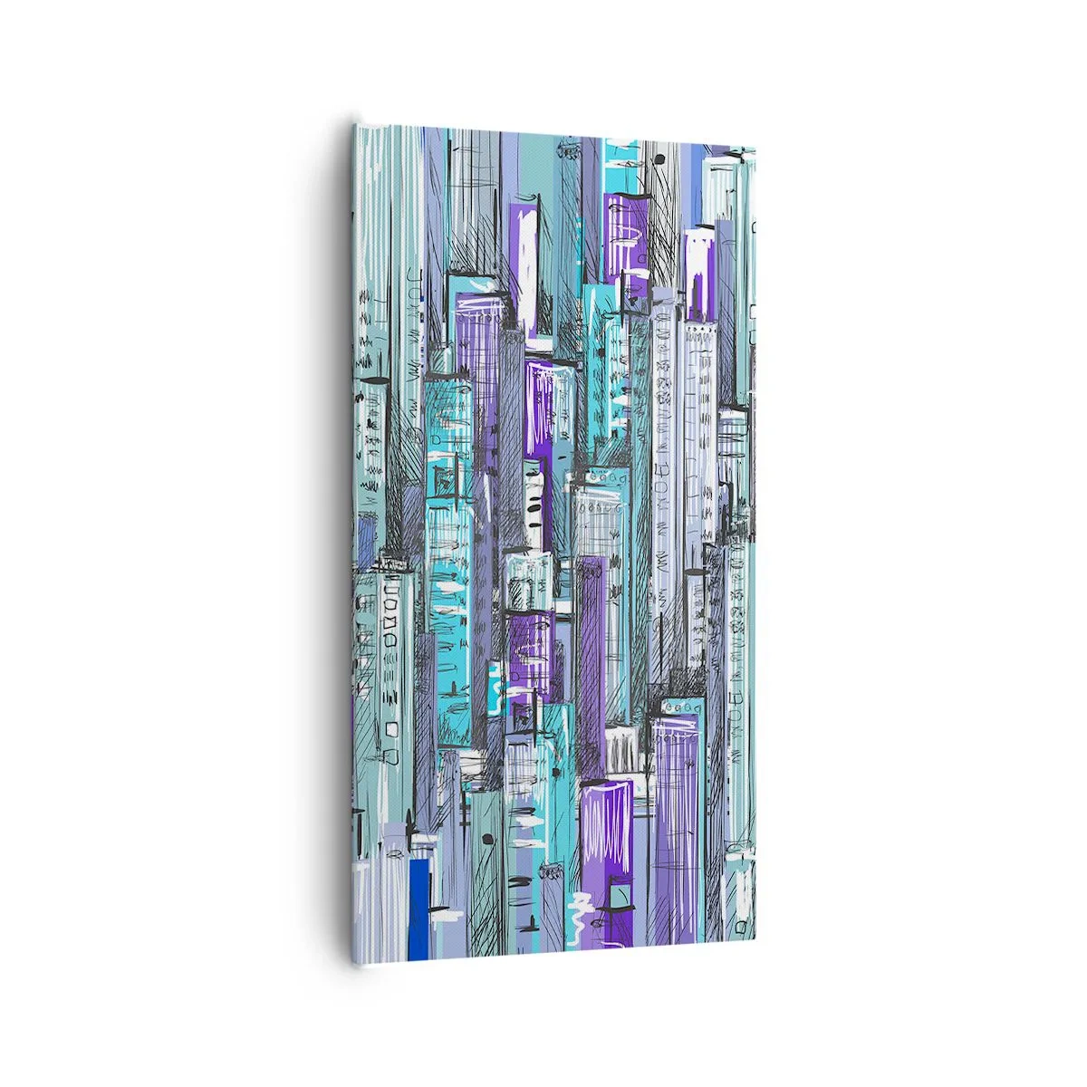 Bild auf Leinwand - Leinwandbild - Bläulich von dem Himmel - 65x120 cm