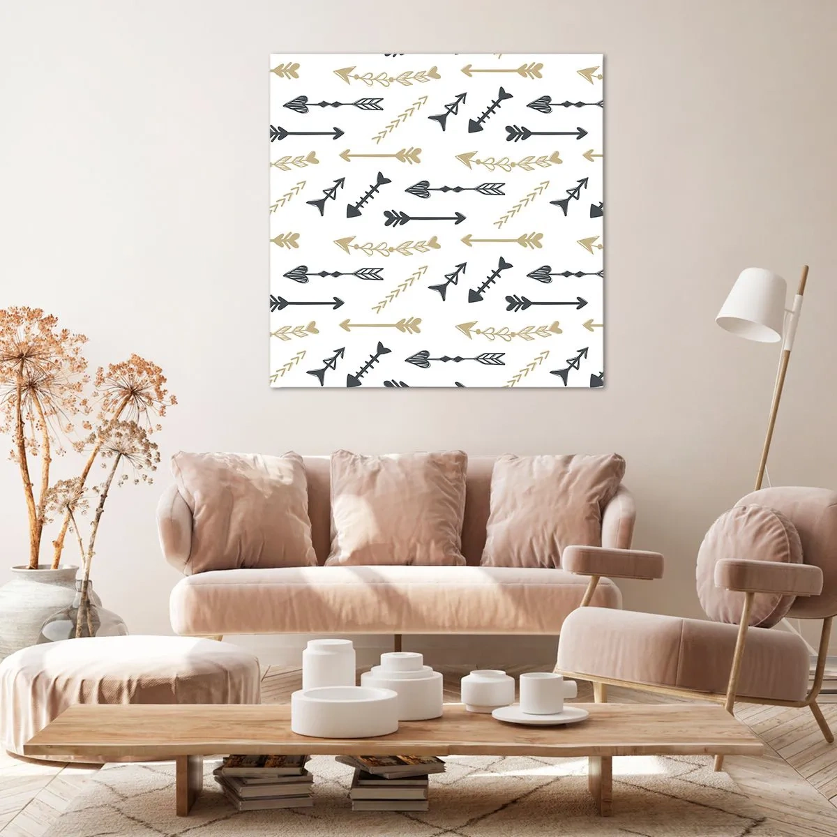 Bild auf Leinwand - Leinwandbild - Der Traum des Bogenschützen - 50x50 cm