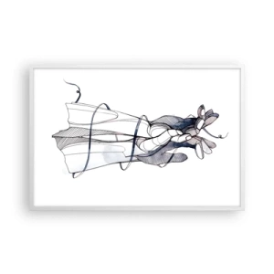 Poster in einem weißen Rahmen - Touch-Studie - 91x61 cm