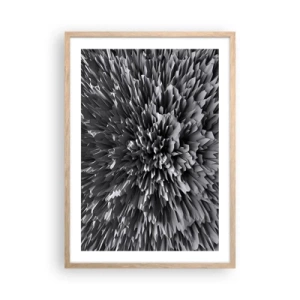 Poster in einem Rahmen aus heller Eiche - Härter kann es nicht werden - 50x70 cm