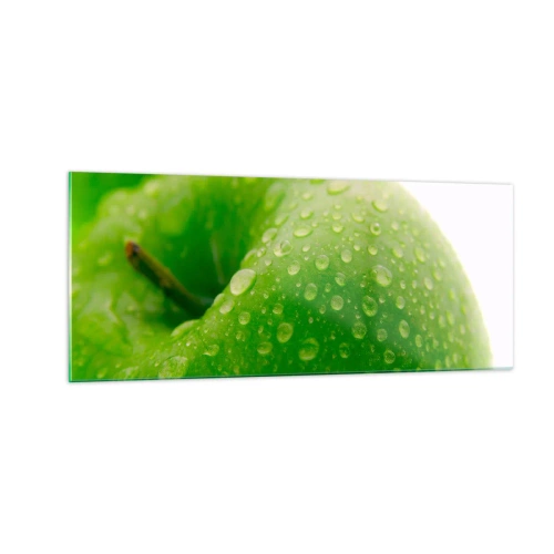 Glasbild - Bild auf glas - Grüne kühle Frische - 100x40 cm