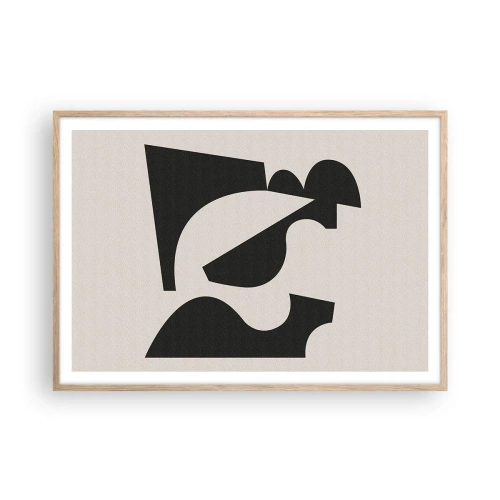 Poster in einem Rahmen aus heller Eiche - Zum Selbstbauen - 100x70 cm