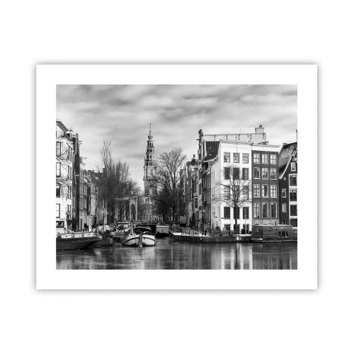 Poster - Amsterdamer Atmosphäre - 50x40 cm