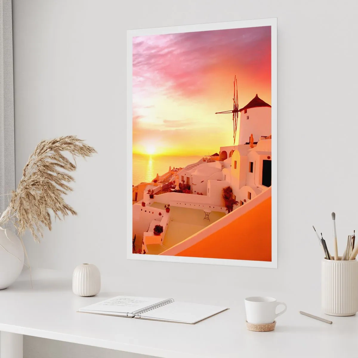 Poster - In Weiß und Gold schmelzen - 30x40 cm