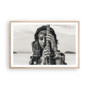 Poster in einem Rahmen aus heller Eiche - Die Musik des Orients selbst - 91x61 cm