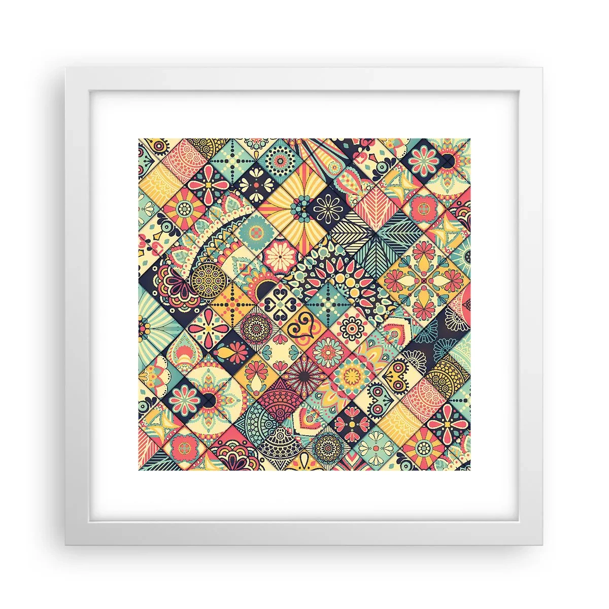 Poster in einem weißen Rahmen - marokkanische Atmosphäre - 30x30 cm