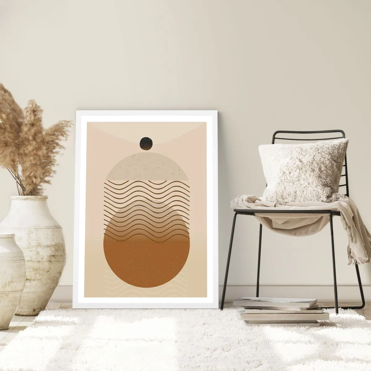 Poster in einem weißen Rahmen - Zur Entstehung geometrischer Figuren - 30x40 cm