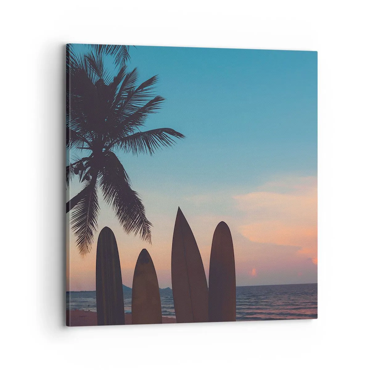 Bild auf Leinwand - Leinwandbild - Morgen wird es auch lustig - 70x70 cm