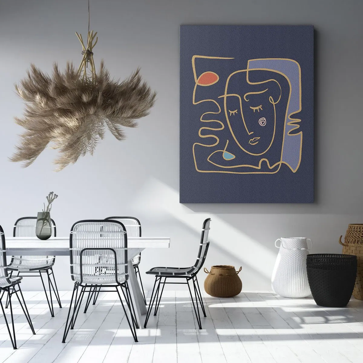 Bild auf Leinwand - Leinwandbild - In Gedanken - 65x120 cm