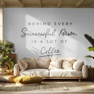Fototapete Premium Canvas - Erfolgsgeheimnis - Typografie, Bejahung, Maxime - 300x210 cm